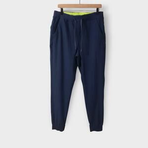 Birddogs Mens Gabe Ruths Navy Blue Jogger Pants Slim Fit XL Athleisure Preppy